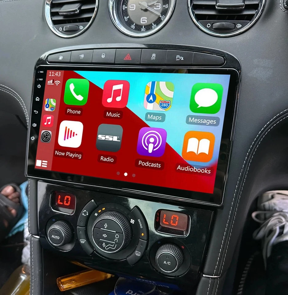 2+64G 9" Android 15 Autoradio GPS Navi Carplay Für Peugeot 308 408 RCZ 2007-2015 - Bild 1 von 4