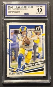 MATTHEW STAFFORD 2023 Panini Donruss  #169 CCG 10 Los Angeles Rams QB - Picture 1 of 2