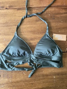 Neu Neu mit Etikett Kona Sol Bikini Badeanzug Oberteil grün 195994769078 Gr. Medium M - Bild 1 von 6