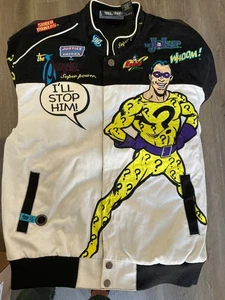 Vintage The Riddler DC Comics Bomber Jacket XL - Picture 1 of 7