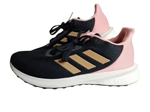 Adidas Astrarun Boost Womens Sneaker Black Pink 7.5 - Picture 1 of 13
