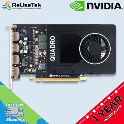 PNY NVIDIA Quadro P2000 5GB GDDR5 PCIe 4x Display Port Graphics Card GPU - Image 1 of 4