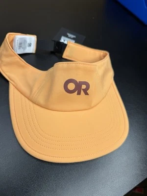 Visera para senderos de investigación al aire libre naranja senderismo camping al aire libre caminar correr - nueva con etiquetas Foto 1 de 4