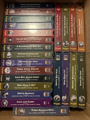 The Three Stooges - Nyuks Times 26 (VHS, 1996, 26 Tape Set). Brand New. Read - Image 1 of 4