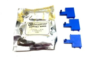 Leeds & Northrup 020724 Disposable Markers Blue PKG OF 3 - Picture 1 of 4