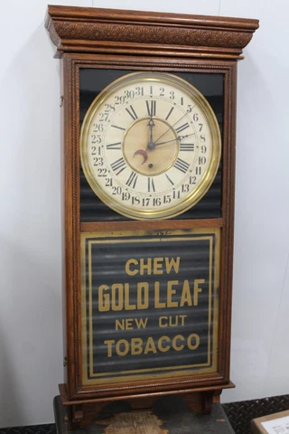CHEW GOLD LEAF TOBACCO Advertising Clock Cover