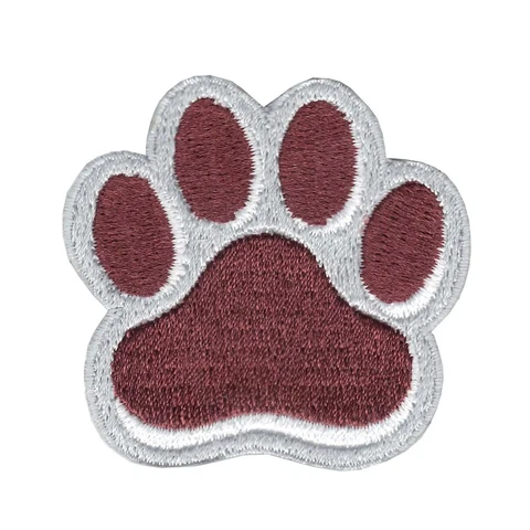 Mississippi State Bulldogs NCAA Paw Iron On Embroidered Patch Cover