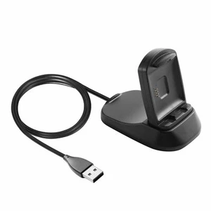 Insten USB Charging Stand Compatible with Fitbit Blaze Smartwatch, Black, 3.3 ft