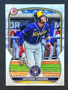 JACKSON CHOURIO 2023 Bowman Paper Prospect #BP-76 Milwaukee Brewers - Picture 1 of 2