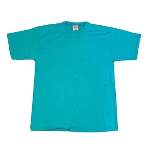 Distressed 90's Pluma Unisex Shirt Size L, Made in USA Vintage Blank Wear Faded - Picture 1 of 3