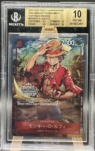 2022 One Piece Championship Promo #P-001 Monkey D Luffy BGS 10 PRÍSTINO - Imagen 1 de 2