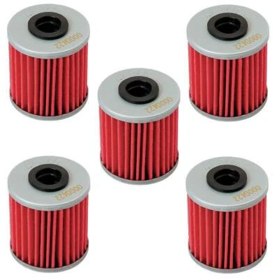 Filtro de aceite HiFlo genuino Suzuki RMZ250 HF207 RMZ RM-Z 250 RM-Z250 - Paquete de 5 Foto 1 de 4