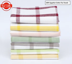 100% algodón para catering toallas de té cocina restaurante bar paños de vidrio paquete múltiple - Imagen 1 de 15