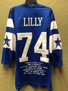 bob lilly autographed jersey