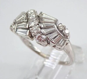 3 Ct Lab Created Diamond Cluster Engagement Bridal Ring 14K White Gold Plated - Bild 1 von 5