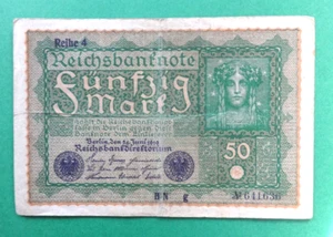 Germany 1919 50 Marks Banknote 👀 - Bild 1 von 2