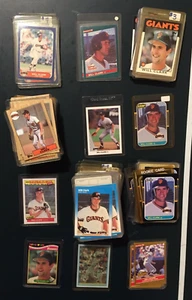 Lotto 223 Will Clark Rookie con 12 diversi.  59 Fleer 1987, 95 1987 Topps, - Foto 1 di 11