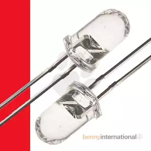 100x 5mm RED LEDs Light Emitting Diode Bulk Pack Arduino F5 - Picture 1 of 1