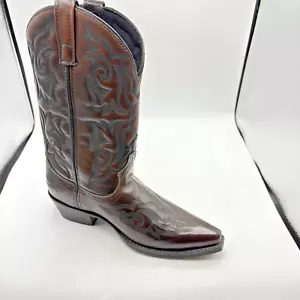 Laredo Men's Hawk Leather Cowboy Boots 6862 Size 8.5 - Picture 1 of 11