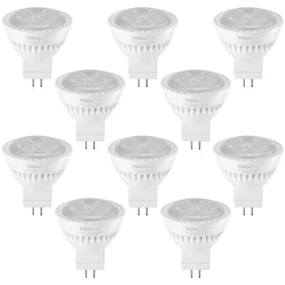 10-Pack 3W 2700K LED MR11 Bulbs, AC/DC 12V GU4 Base, 25W Halogen Equivalent - Image 1 of 4