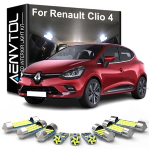 Kit 8pz Lampadina LED Interno per Renault Clio MK4 2013-2016 2017 2018 - Foto 1 di 14