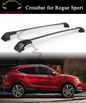Crossbars Cross bar Roof Rail Rack Carrier Fits for Nissan Rogue Sport 2018-2022 - Imagem 1 de 4