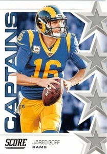 Jared Goff P2s-13039 2019 Score Captains #12 - Imagen 1 de 2