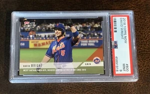 2018 TOPPS NOW #800 DAVID WRIGHT - PSA GRADED 9 MINT - Picture 1 of 2