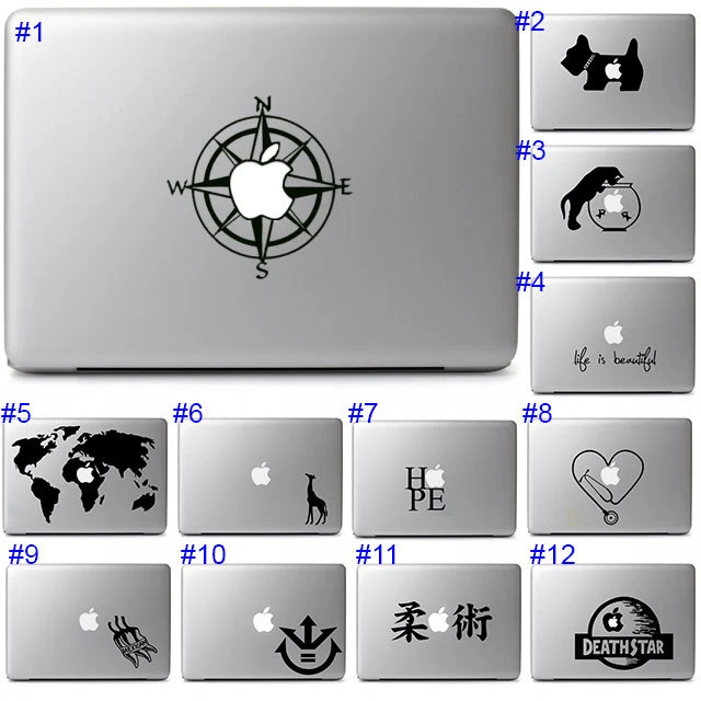 Apple Macbook Laptop Decal Sticker Cool Fun Cute Symbol Graphics Typography Logo - Image 1 of 2
