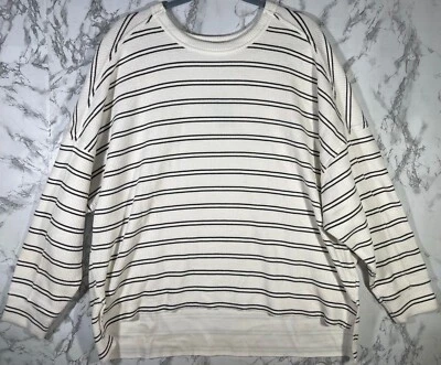 Maurices Striped Long Sleeve textured Crewneck Sweatshirt Size XXL - Image 1 of 4