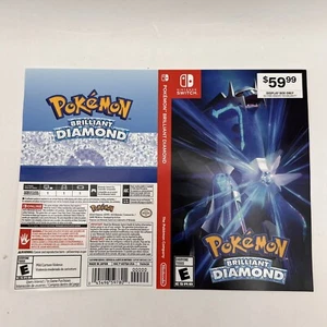 Pokemon Strahlender Diamant GameStop Display Only Switch Case Sheet. - Bild 1 von 1