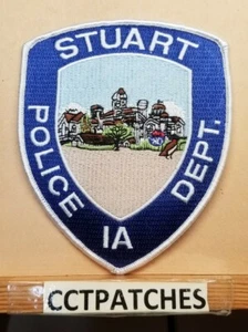 STUART, IOWA POLIZEI SCHULTERAUFNÄHER IA - Bild 1 von 2