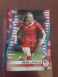 2021 Topps Olympics Rose Lavelle Stars Stripes Parallel 237/299 USA SOCCER 2021 - Picture 1 of 2