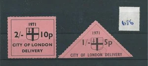 wbc. - GB STRIKE MAIL - SM686- CITY OF LONDON DELIVERY - two stamps - Picture 1 of 1