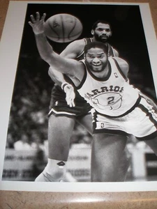 1986 Golden State Warriors vs Dallas Mavericks SF Examiner Type 1 Press Photo - Picture 1 of 2