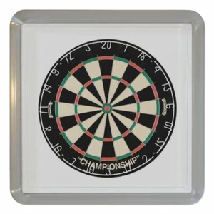 Dartscheibe Kunststoff Teeuntersetzer Bierdeckel Kunststoff (95 mm x 95 mm) - Bild 1 von 2