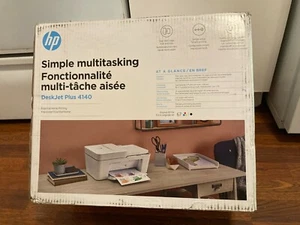 HP DeskJet Plus 4140 Multi Function All in One Printer New in Open Box - Picture 1 of 8