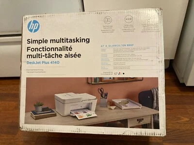 HP DeskJet Plus 4140  Multi Function All in One Printer New in Open Box - Image 1 of 4