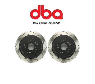 DBA T3 T-Slot Rear Rotors fits 2008-2014 WRX, 13-20 BRZ, 17-19 Toyota 86 & FR-S - Image 1 of 4