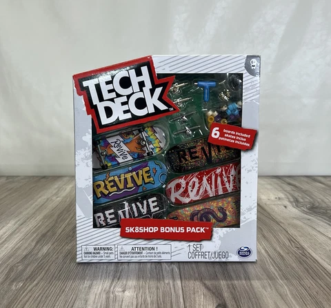 Tech Deck Revive SK8SHOP BONUS PACK 6 Boards Included (Jason Park "Pro Tie Dye") Cover