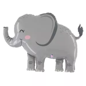 33" LARGE Helium Foil Balloon JUNGLE ELEPHANT SHAPE - 1 count NEW NIP - Picture 1 of 1