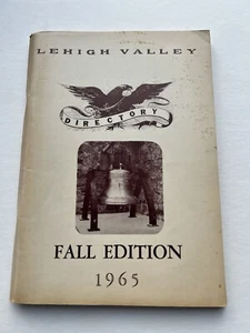 VINTAGE LEHIGH VALLEY DIRECTORY FALL EDITION 1965 GENEALOGICAL HISTORY RESEARCH - Bild 1 von 12