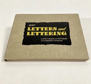 1943 NEW LETTERS AND LETTERING, Art, Typography, Graphic Design Book - Picture 1 of 12