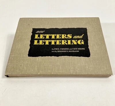 1943 NEW LETTERS AND LETTERING, Art, Typography, Graphic Design Book - Image 1 of 4