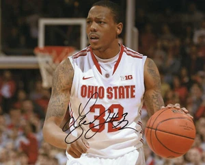 LENZELLE SMITH JR. SIGNED 8X10 AUTOGRAPHED PHOTO OHIO STATE BUCKEYES BASKETBALL - Picture 1 of 1