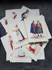 RARE Mid-19th Cent. Hand-Colored Italian Costume Prints - Split Concertina Book