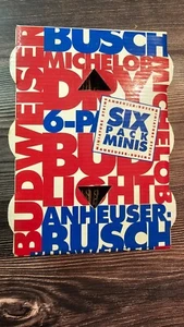 ANHUESER BUSCH SIXPACK MINIS BIER STEINE SET - 1991 - Bild 1 von 6