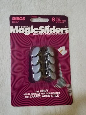 L P 8221 Series 8PK 7/8" RND Slide Disc , Grey - Image 1 of 4