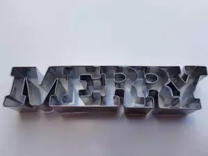 Formine per Biscotti Merry 16 CM Birkmann Forina Cuocere Parola Natale Detto - Foto 1 di 1