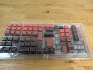 Rot Schwarz PBT Tastenkappen Set 140 Tasten Farbverlauf OEM Profil für Mechanische Tastatur - Bild 1 von 4